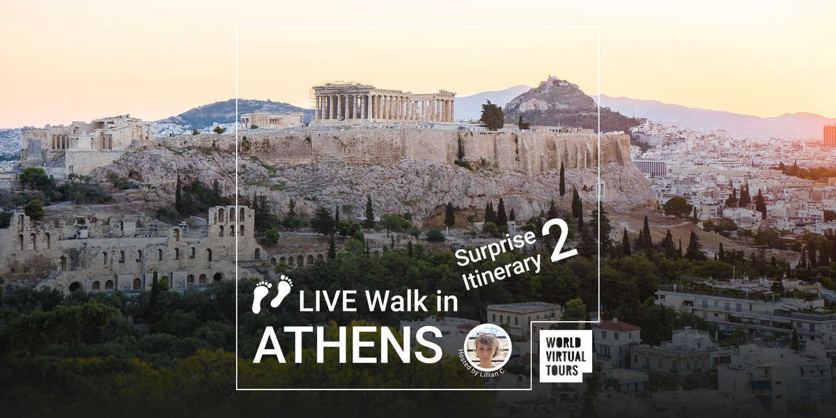 LIVE Walk in ATHENS Surprise Itinerary 2 World Virtual Tours