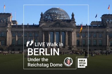 Live Walk in Berlin under the Reichstag Dome