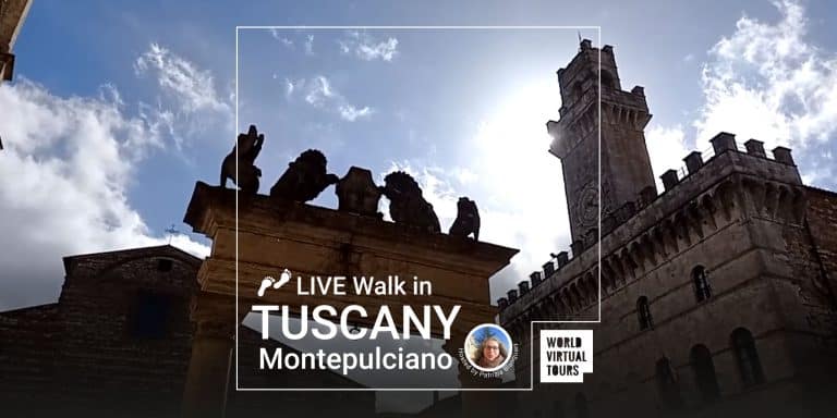 LIVE Walk in TUSCANY Montepulciano