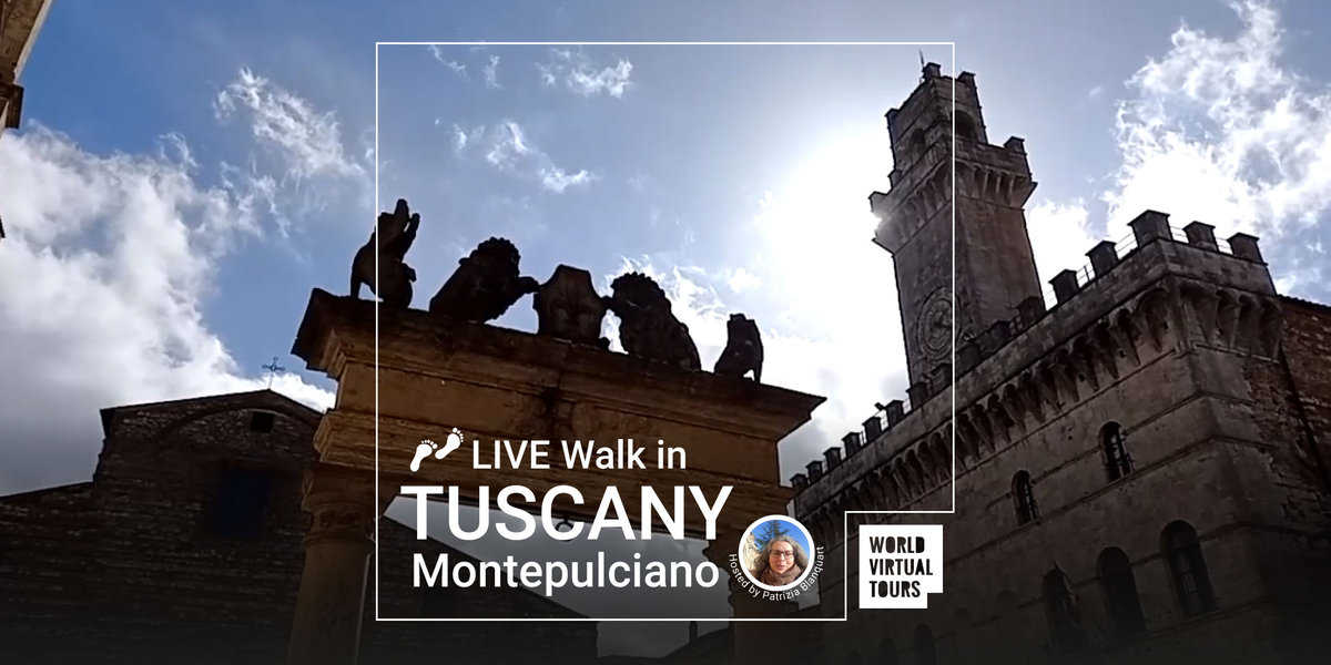 LIVE Walk in TUSCANY Montepulciano - World Virtual Tours