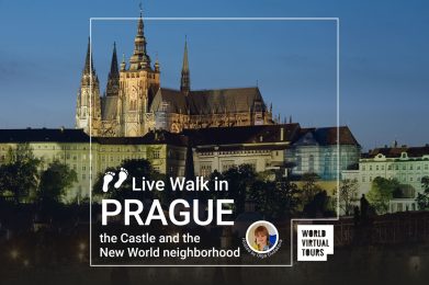 Live Walk in Prague: Majestic Castle and the New World neighborhood
