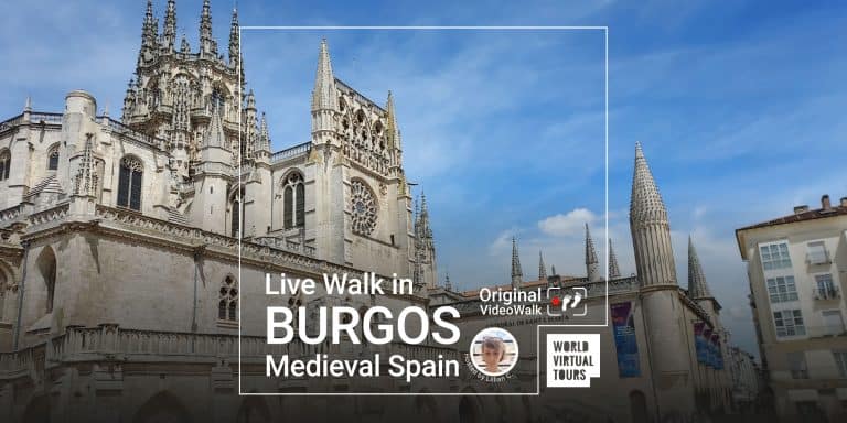 Live Walk in Burgos Medieval Spain