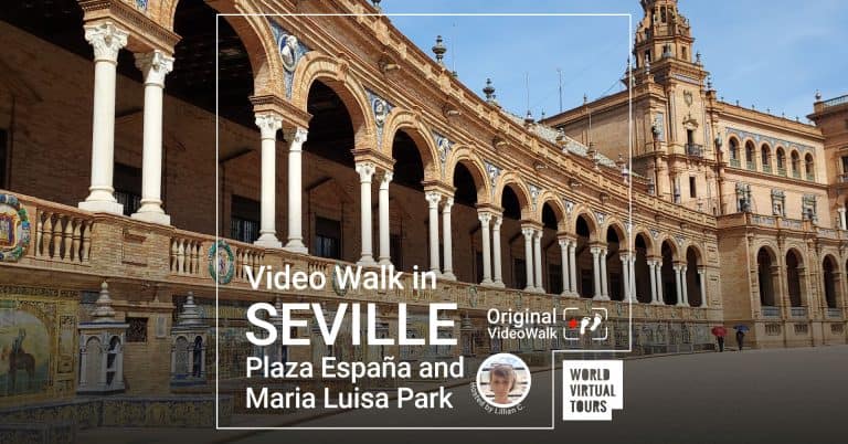 Video Walk in Seville: Plaza España and the park of Maria Luisa