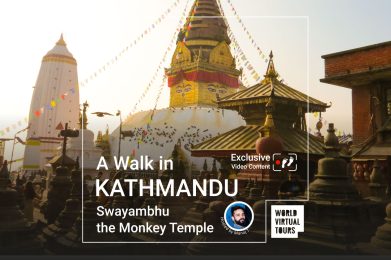 A Walk in Kathmandu, Swayambhu the Monkey Temple