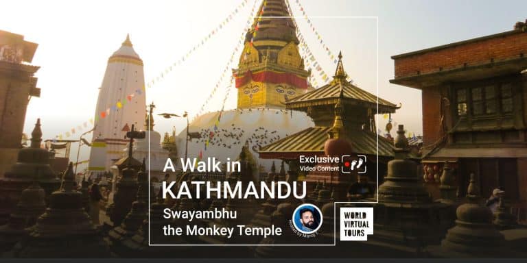 A Walk in Kathmandu, Swayambhu the Monkey Temple