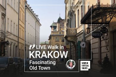 Live Walk in Krakow Fascinating Old Town