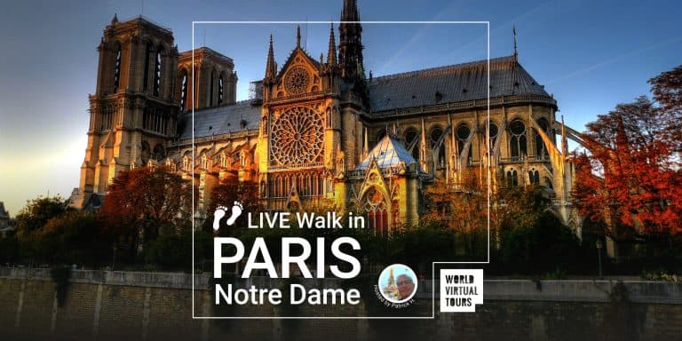 Live Walk in Paris: the Island, Notre Dame and its renovation