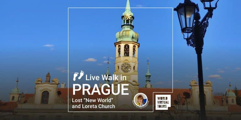 Live Walk in Prague Lost “New World” and Loreta Church