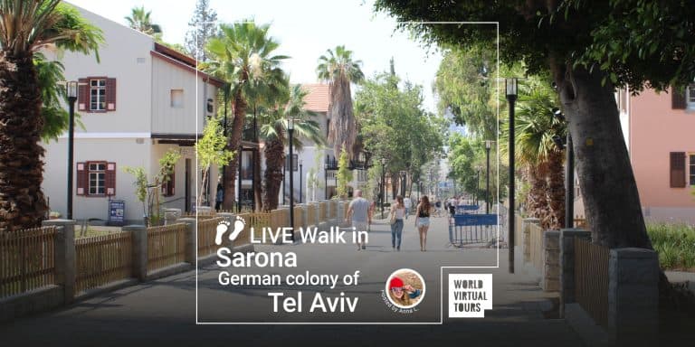 Live Walkn in Sarona German colony of Tel Aviv
