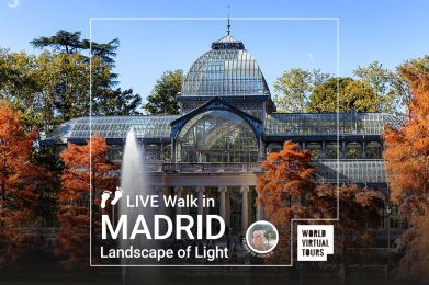 Live Walk in Madrid - Landscape of Light
