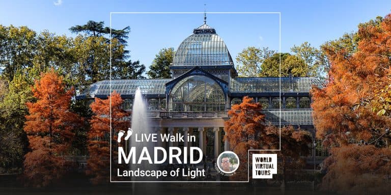 Live Walk in Madrid - Landscape of Light