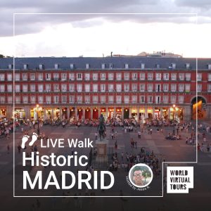 Live walk historic madrid - led by jesus | virtual tour on demand