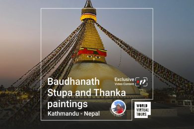 Baudhanath Stupa and Thanka paintings