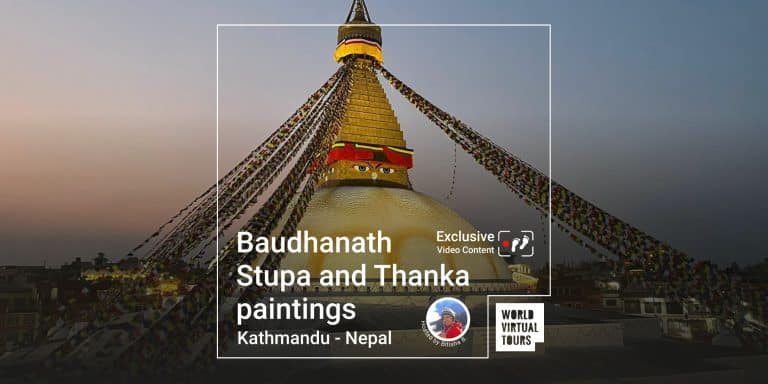 Baudhanath Stupa and Thanka paintings