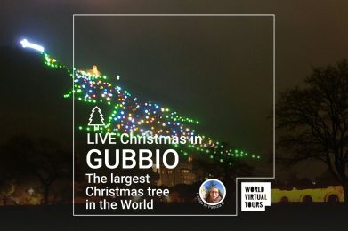 Live Christmas in Gubbio - The largest Christmas tree in the World