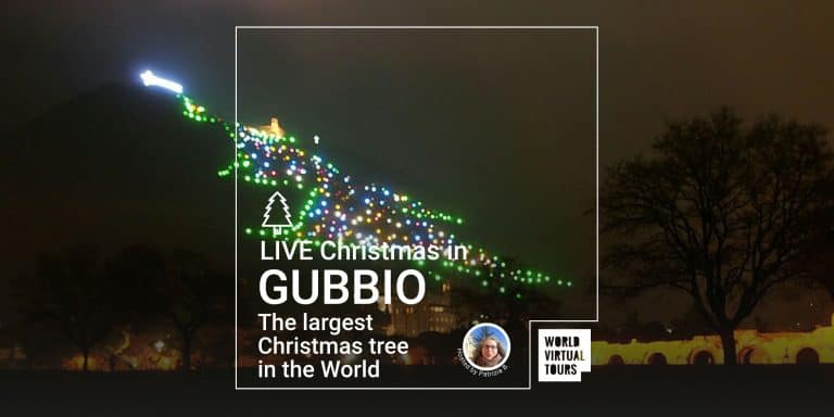 Live Christmas in Gubbio - The largest Christmas tree in the World