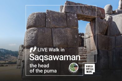 Live Walk in Saqsawaman - the head of the puma