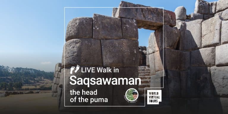 Live Walk in Saqsawaman - the head of the puma