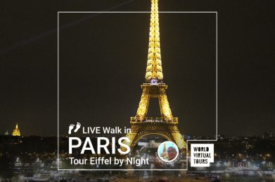 Live Walk in Paris - Tour Eiffel by Night