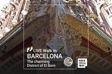 Live Walk in Barcelona - The charming District of El Born