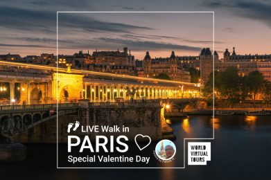 Live Walk in Paris Special Valentine Day