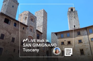 Live Walk in San Gimignano - Tuscany