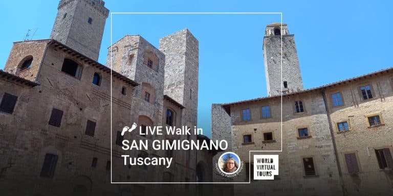 Live Walk in San Gimignano - Tuscany