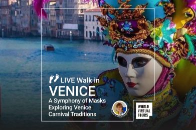 Live Walk in Venice - A Symphony of Masks Exploring Venice Carnival Traditions