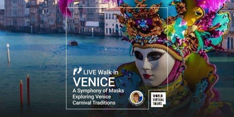 Live Walk in Venice - A Symphony of Masks Exploring Venice Carnival Traditions