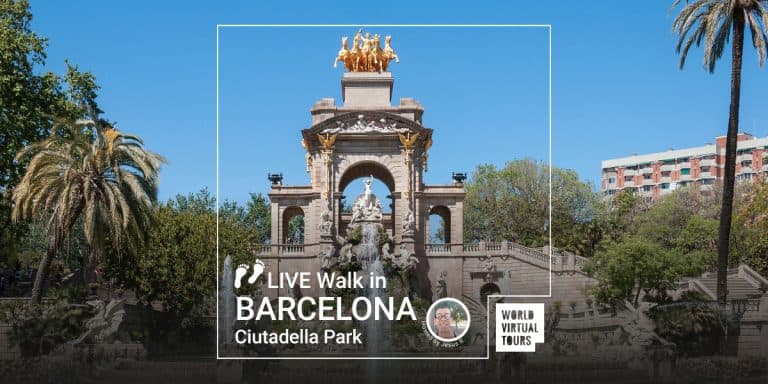 Live Walk in Barcelona - Ciutadella Park