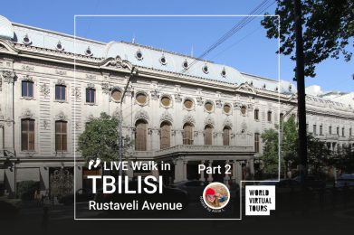 Live Walk in Tbilisi - Rustaveli Avenue Part 2