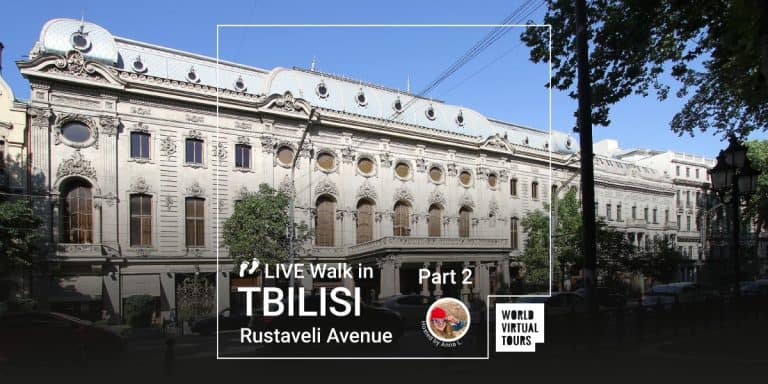 Live Walk in Tbilisi - Rustaveli Avenue Part 2
