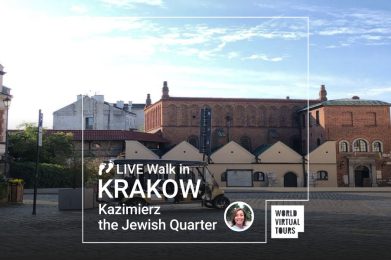 Live Walk in Krakow - Kazimierz the Jewish Quarter