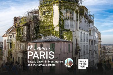 Live Walk in Paris - Bateau Lavoir in Montmartre and the famous artists