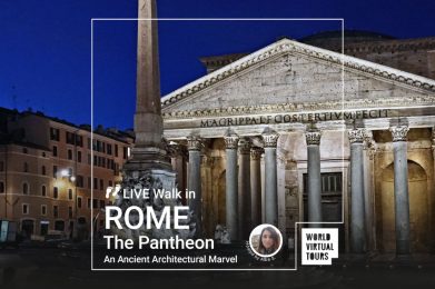 Live Walk in Rome - The Pantheon - An Ancient Architectural Marvel