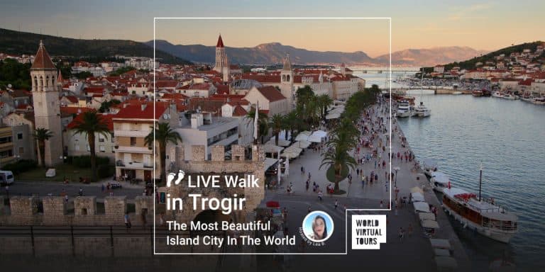 Live Walk in Trogir - The Most Beautiful Island City In The World