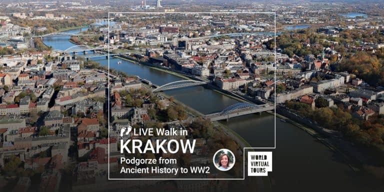 Live Walk in Krakow - Podgorze from Ancient History to WW2 Ghetto