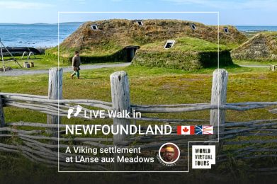 Live Walk in Newfoundland Canada - A Viking settlement at L'Anse aux Meadows