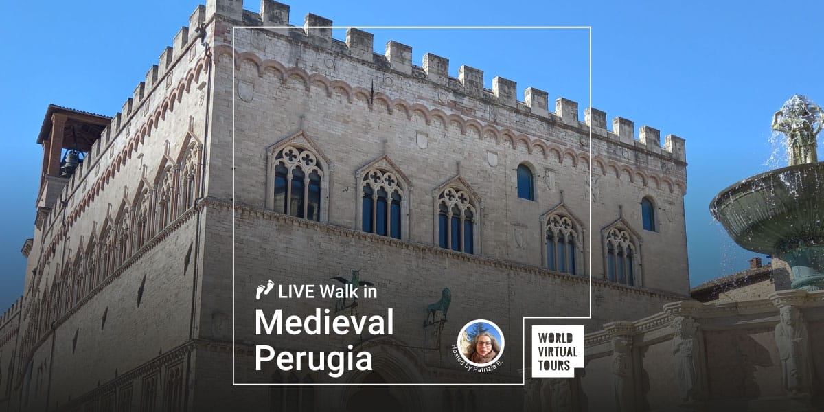 Live Walk in Medieval Perugia - World Virtual Tours