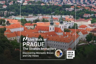 Live Walk in Prague - The Strahov Monastery discovering Monastic Brews and City Views