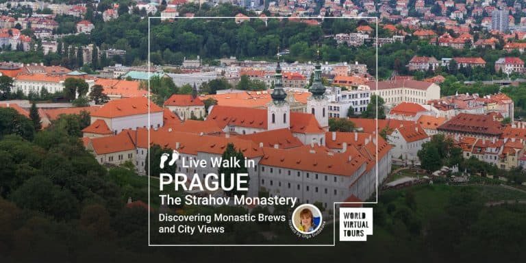 Live Walk in Prague - The Strahov Monastery discovering Monastic Brews and City Views