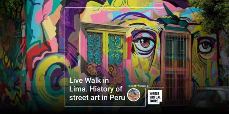 Live Walk in Lima. History of street art in Peru