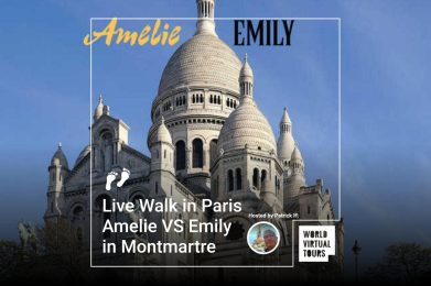 Live Walk in Paris Amelie VS Emily in Montmartre