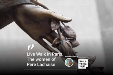 Live Walk in Paris. The women of Pere Lachaise