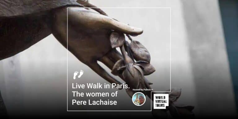 Live Walk in Paris. The women of Pere Lachaise