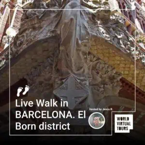 Live walk in barcelona. El born district - led by jesus | virtual tour on demand