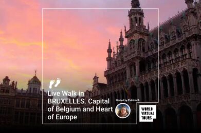 Live Walk in BRUXELLES. Capital of Belgium and Heart of Europe