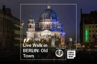 Live Walk in BERLIN. Old Town