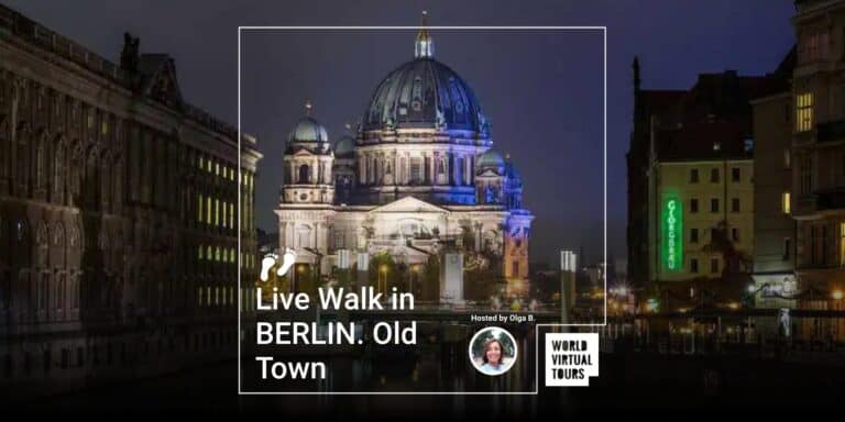 Live Walk in BERLIN. Old Town