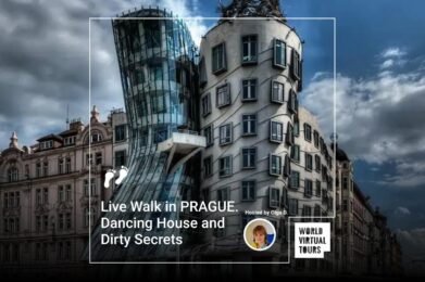 Live Walk in PRAGUE. Dancing House and Dirty Secrets